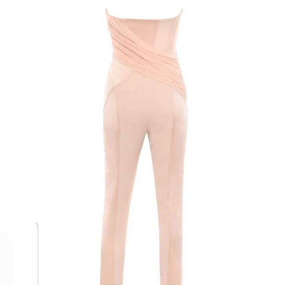 House of CB "Casela" Blush corset jumpsuit - Picture 4 of 7